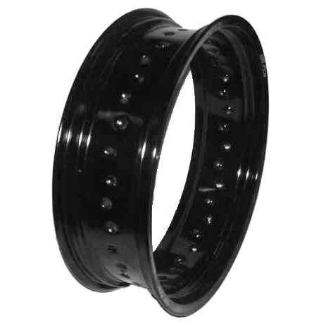 RIM SM PRO 16 X 1.85 28 HOLE REAR KX80 98-00 KX85 01-21 KLX140 05-20  BLACK - Image 1