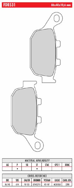 FERODO BRAKE BPADS FA88 - Image 47