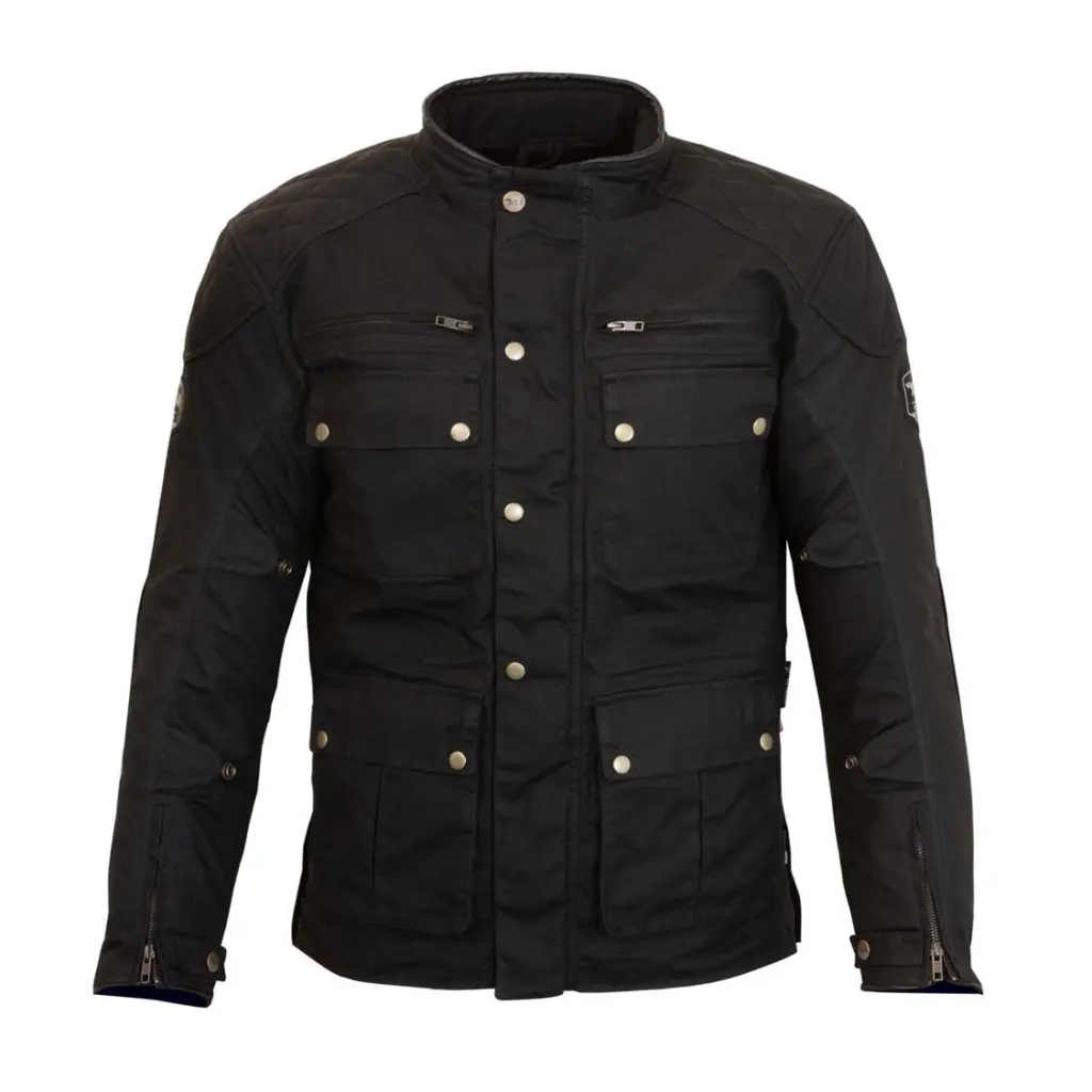 BSA Empire Waxed Cotton Road Jacket Black