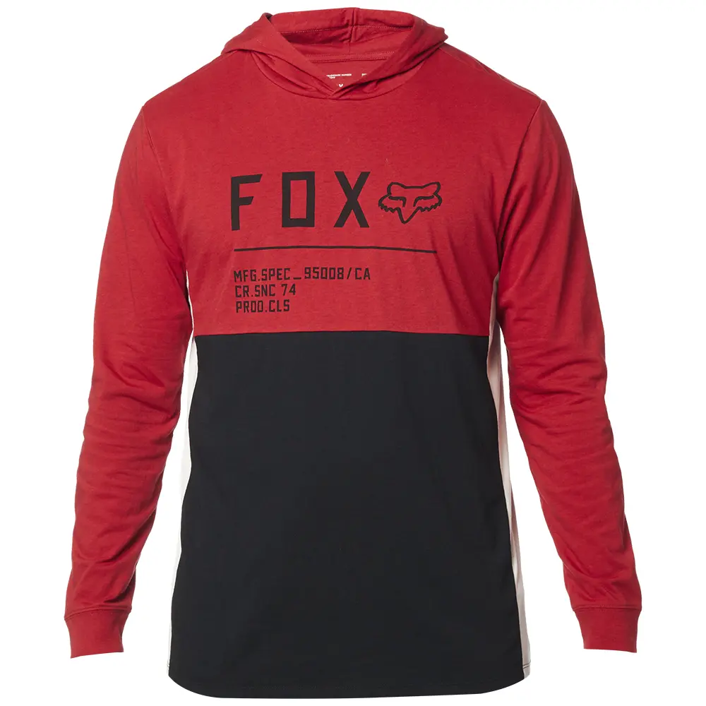 Hoodie Fox Non-Stop Knit Black/Red