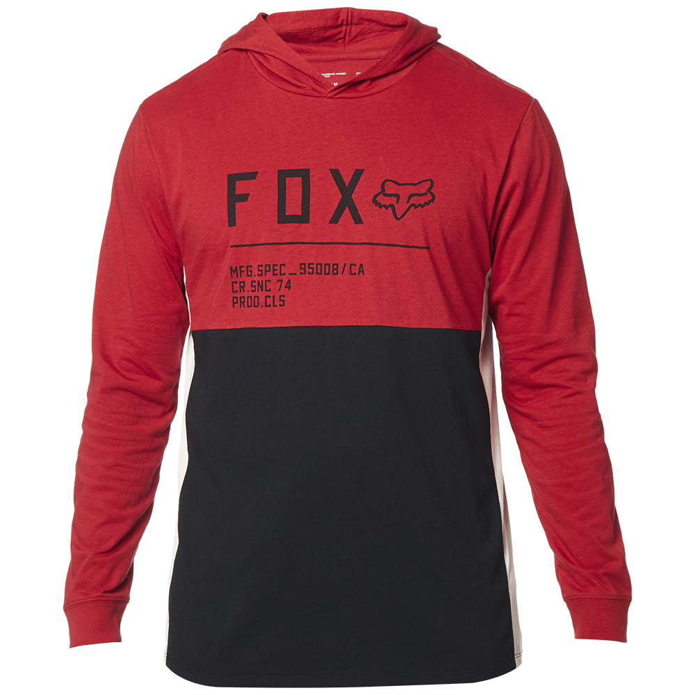 Hoodie Fox Non-Stop Knit Black/Red - Image 1