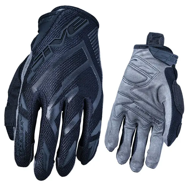 Five MXF Prorider Black Motocross Gloves