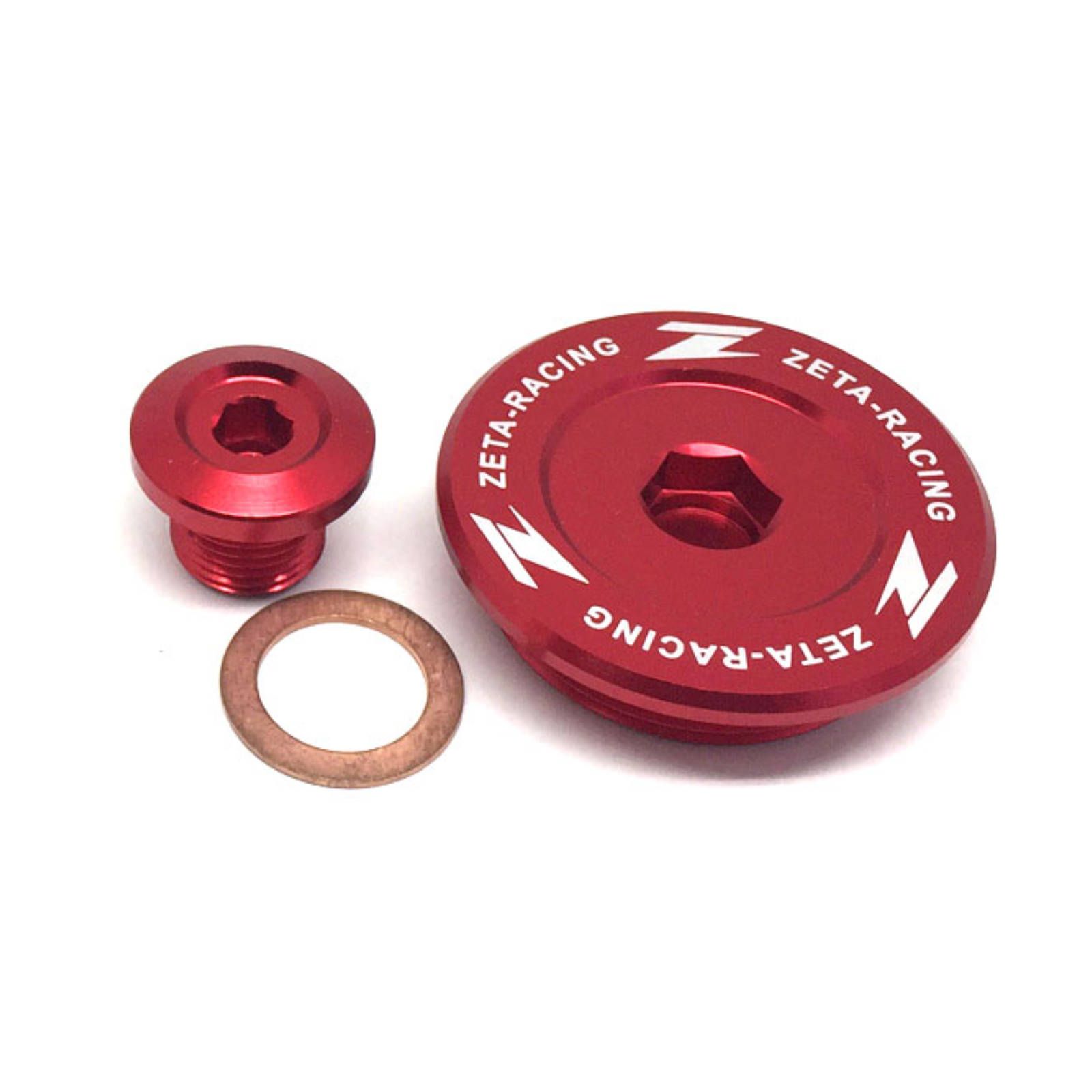 ZETA ENGINE PLUGS SUZ DRZ400S/SM '00- RED - Image 1