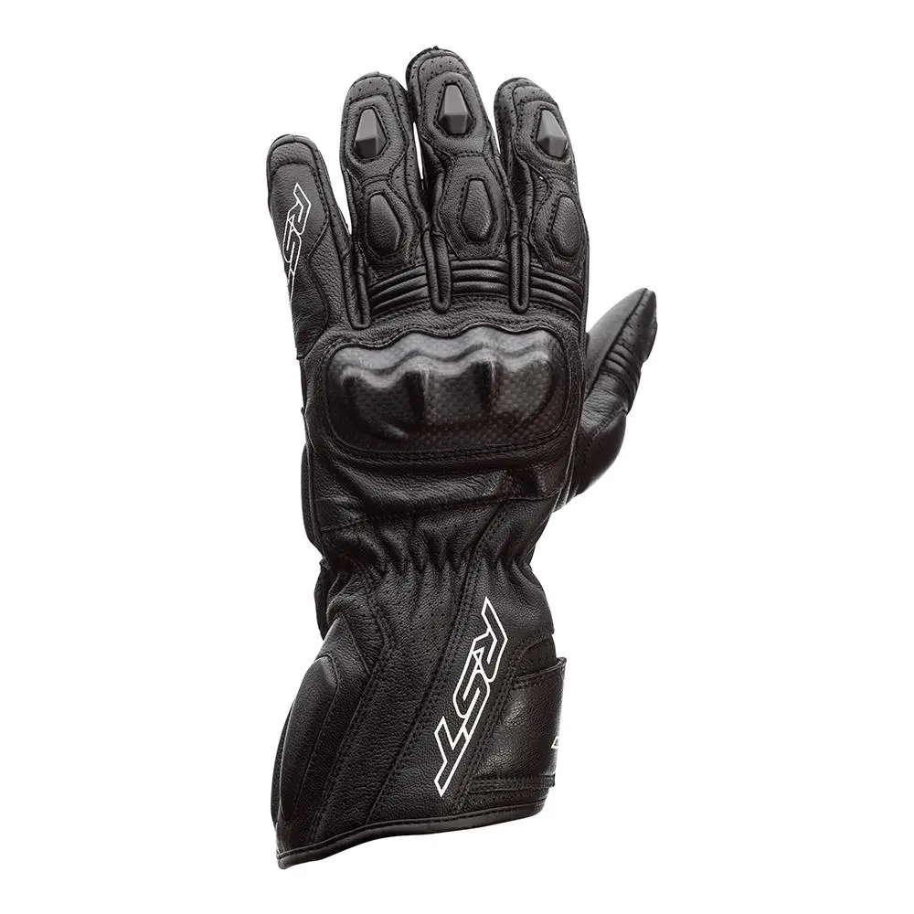 RST Axis CE Leather Road Gloves Black