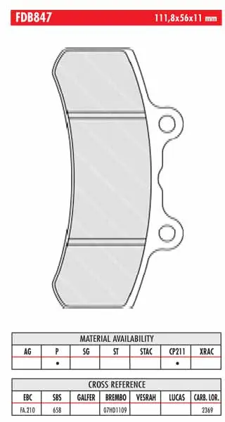 FERODO BRAKE BPADS