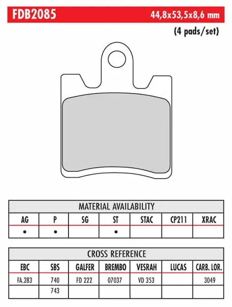 FERODO BRAKE BPADS