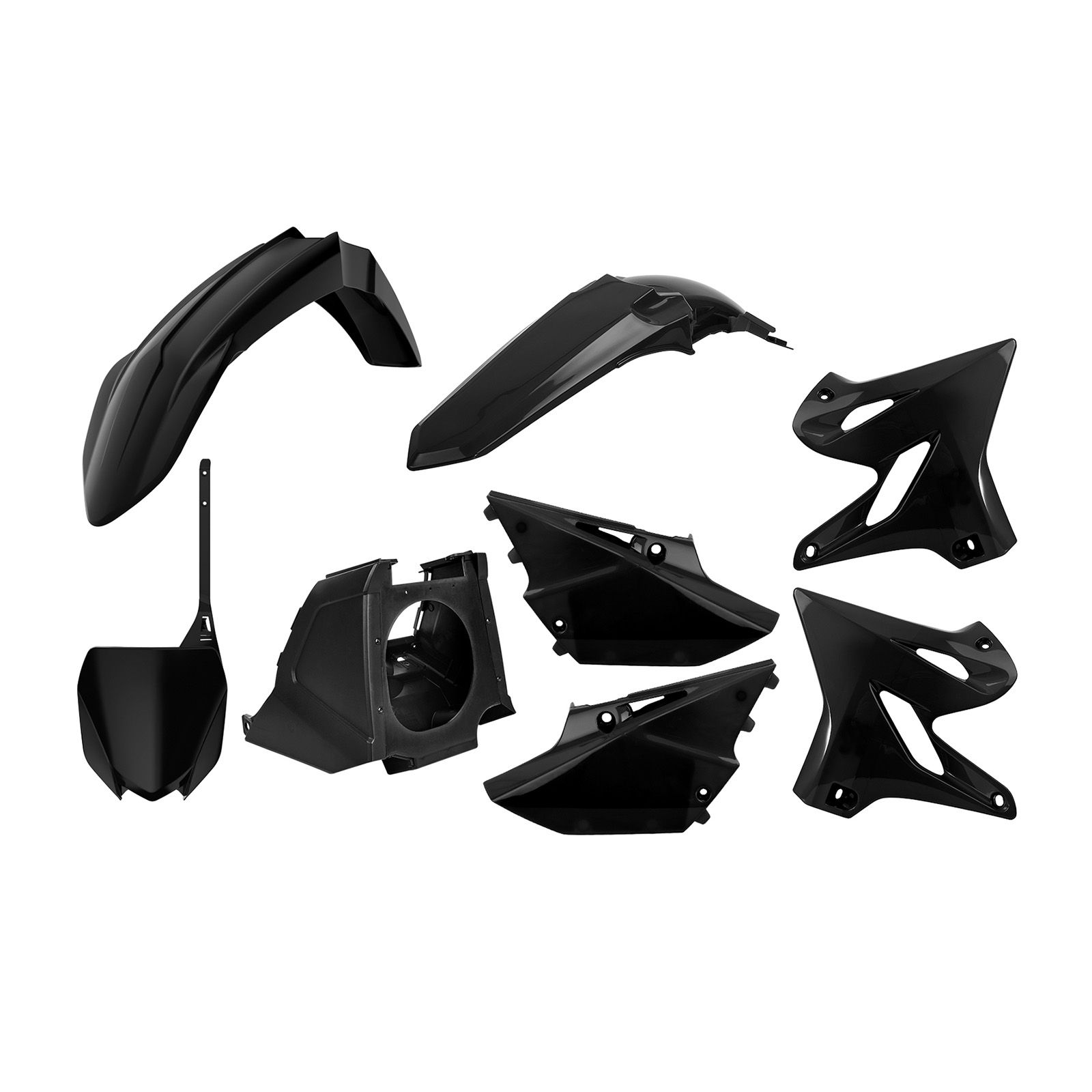 POLISPORT KIT YAM YZ125/250 (02-14) YZF450 FRONT 02-21 BLK - Image 1