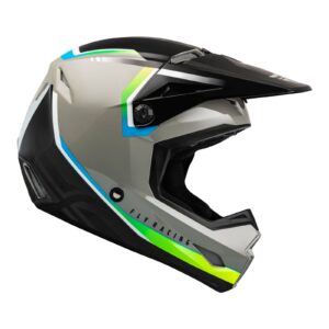 Fly Kinetic Vision Motocross Helmet Grey/Black - Image 4