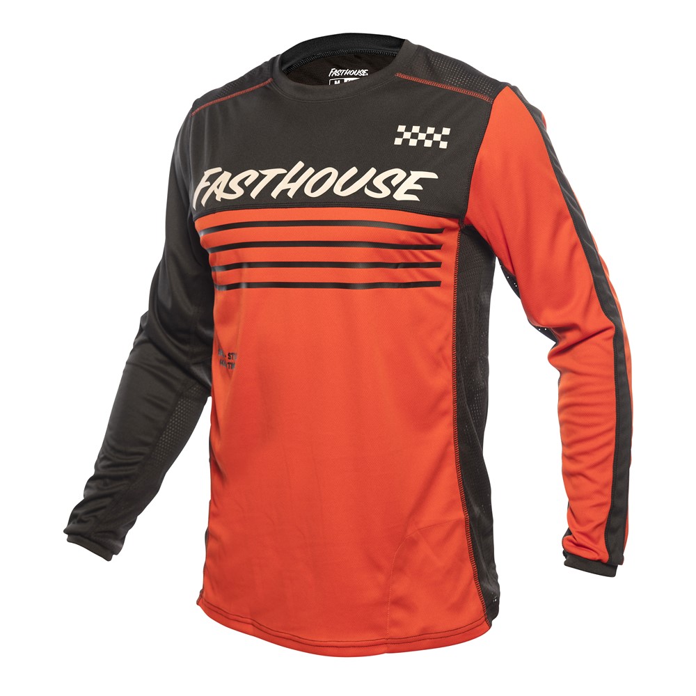 Fasthouse Classic Mercury Long Sleeved Jersey Black/Red - Image 1