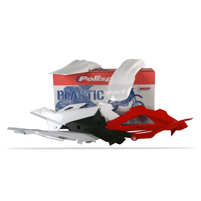 POLISPORT KIT HUSQ 05-07 WHT RED/BLK (07 OEM) - Image 1