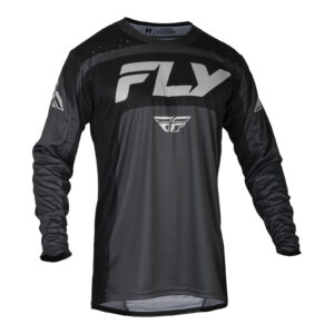 FLY Racing Lite Motocross Jersey  Charcoal / Black - Image 1