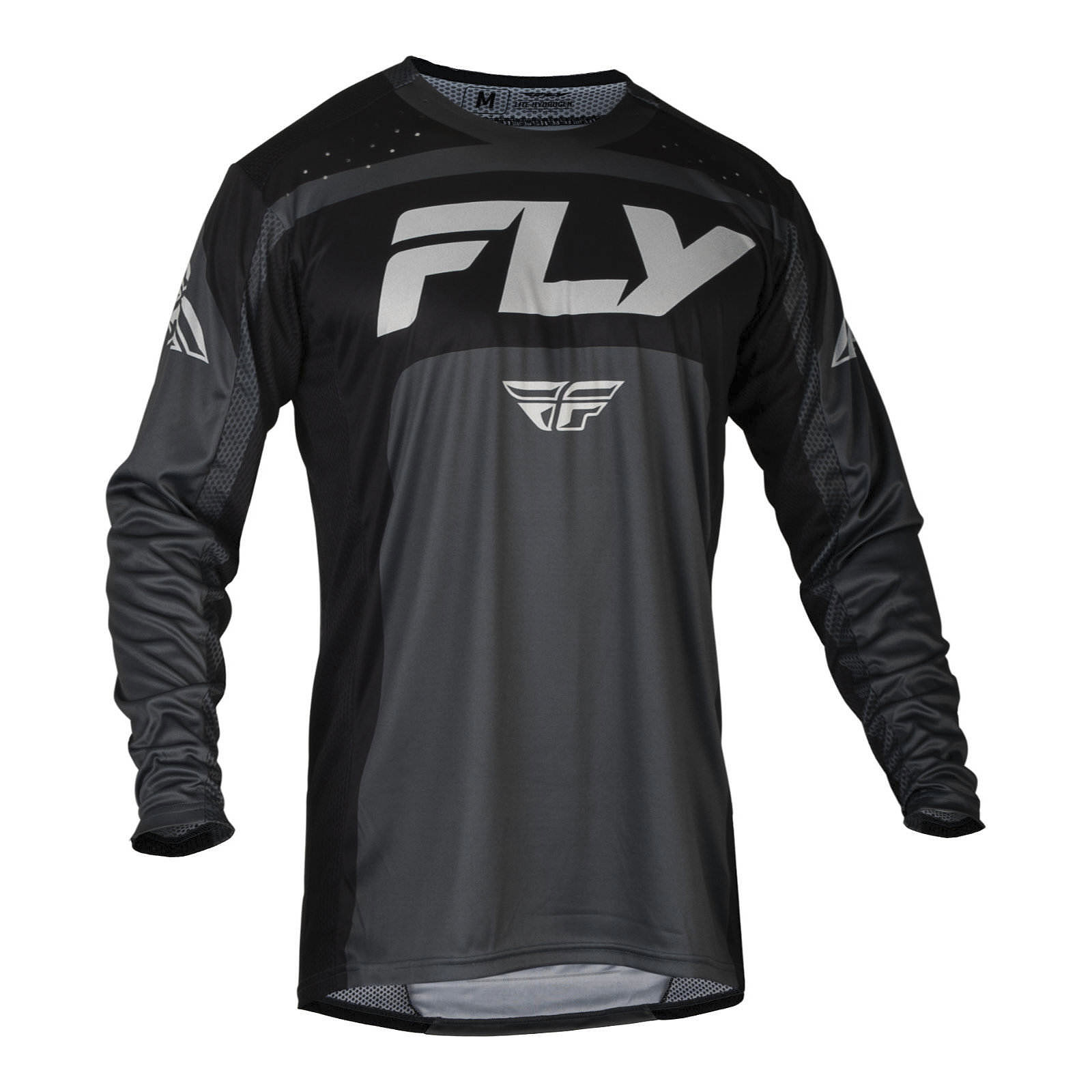 FLY Racing Lite Motocross Jersey  Charcoal / Black - Image 1