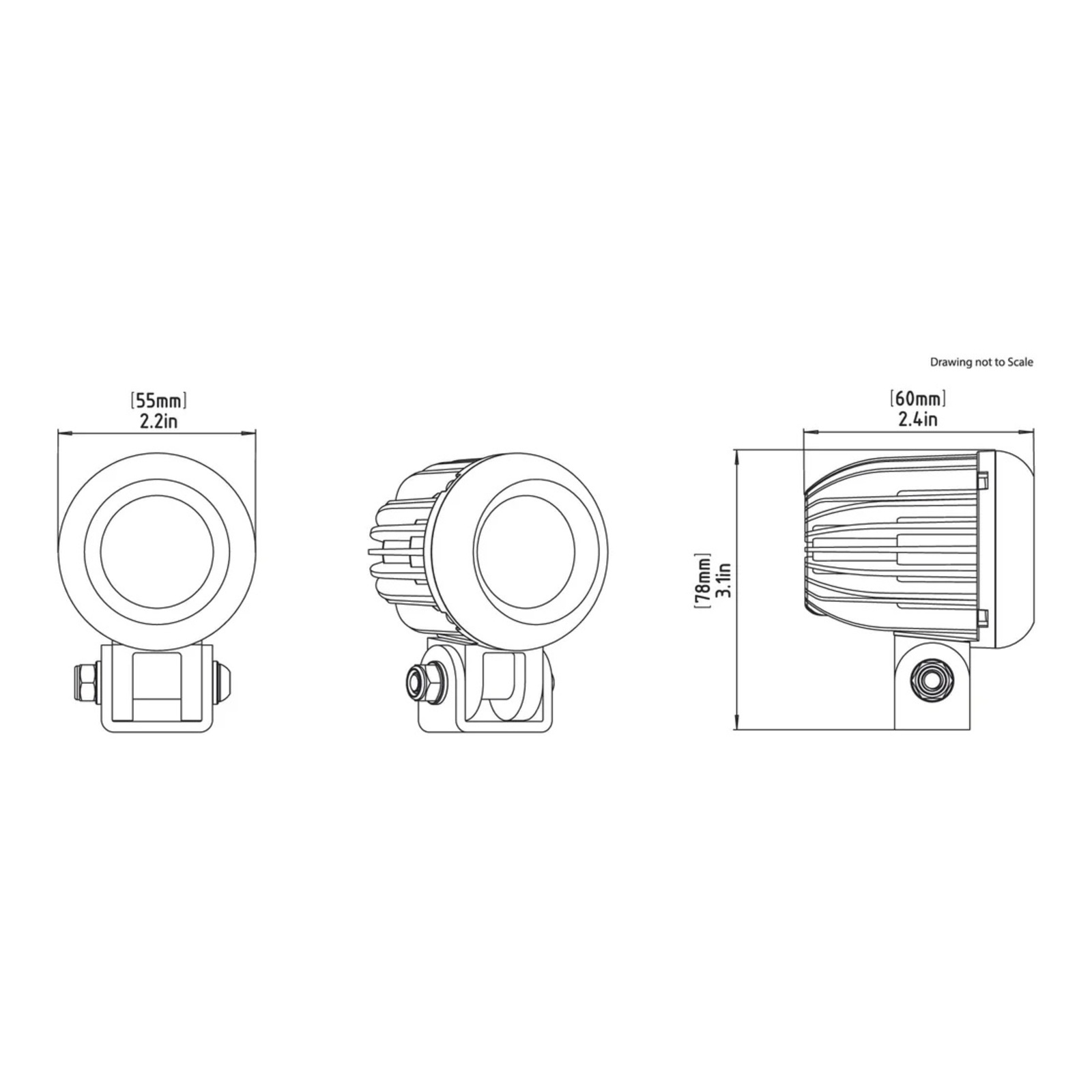 Denali D2 Light Kit Fender Mount - Universal - Image 3