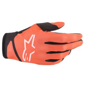 Alpinestars Radar Orange/Black Motocross Gloves - Image 1