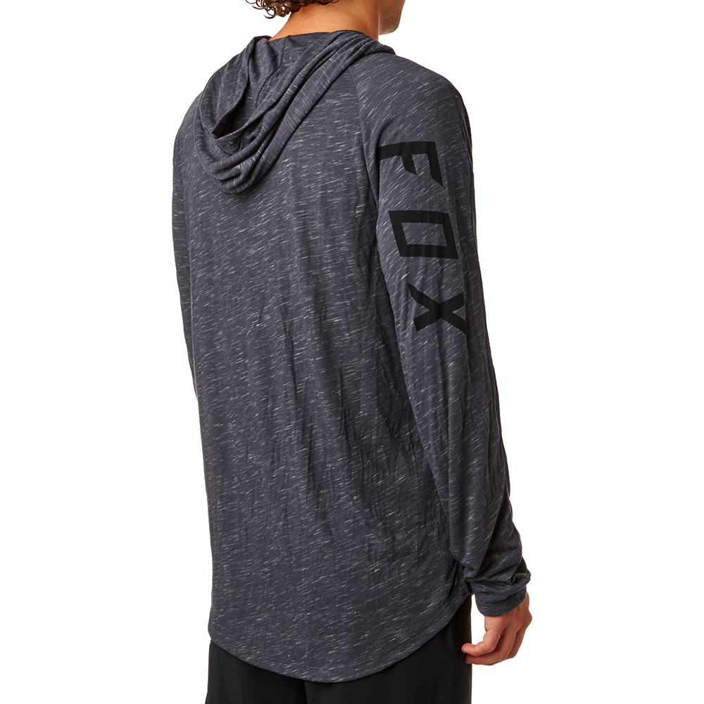 Hoodie Fox Moth Charcoal Heather - Image 3