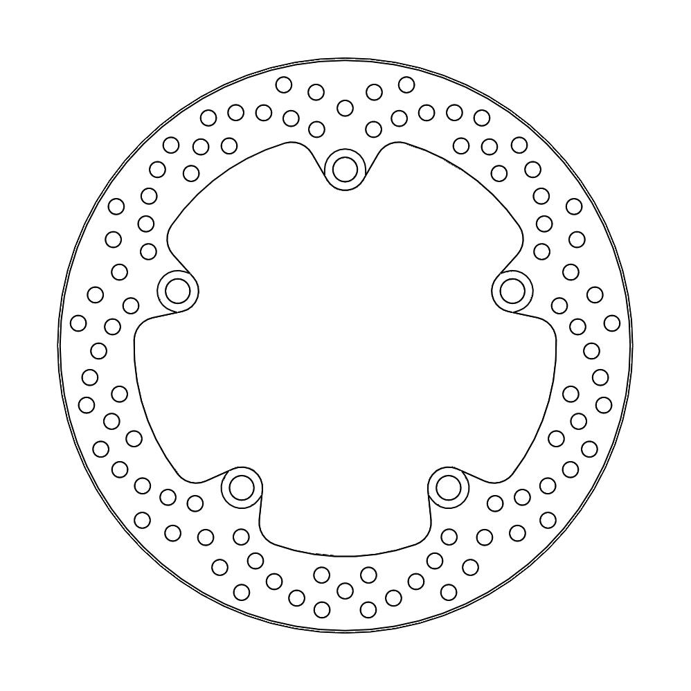 BRAKE DISC REAR MOTO MASTER HALO YAMAHA MT07 MT09 14-21 MT07 MOTO CAGE MT09 SPORT TRACKER 15-17 - Image 1