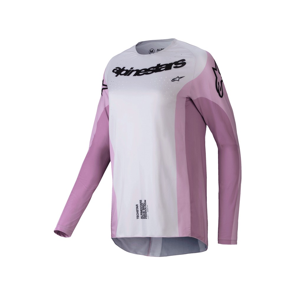 Alpinestars Stella Techstar Melt Motocross Jersey Black/Blush - Image 1