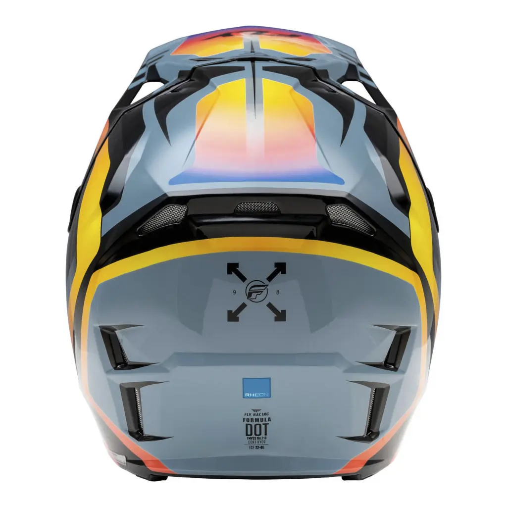 FLY Racing Formula CP Krypton Motocross Helmet - Grey / Black / Electric Fade
