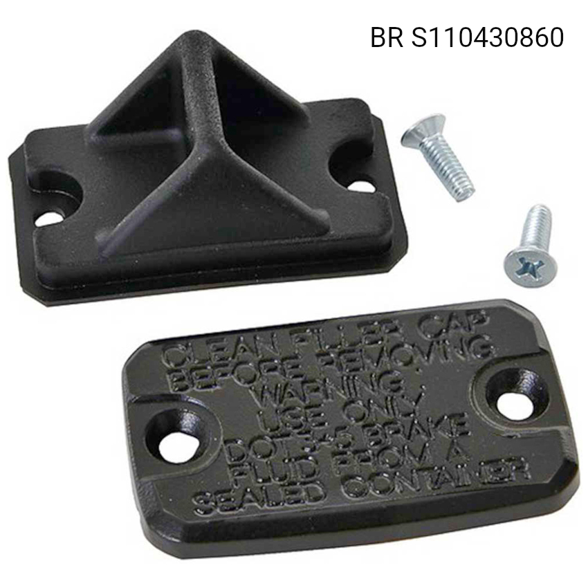 RESERVOIR CAP SET '90s RECTANGULAR MASTER CYLINDER CLUTCH/BRAKE - Image 1