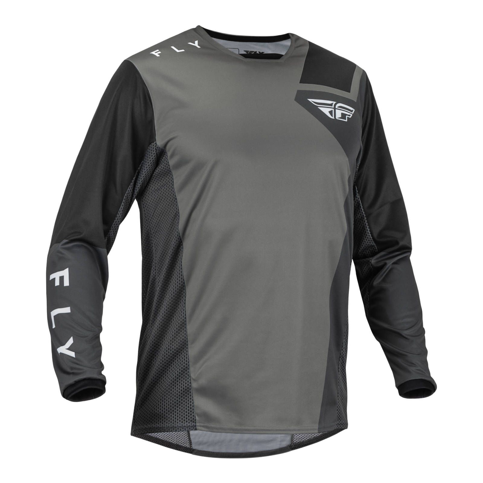 Fly Kinetic Jet Motocross Jeresy Grey/Dark Grey/Black - Image 1