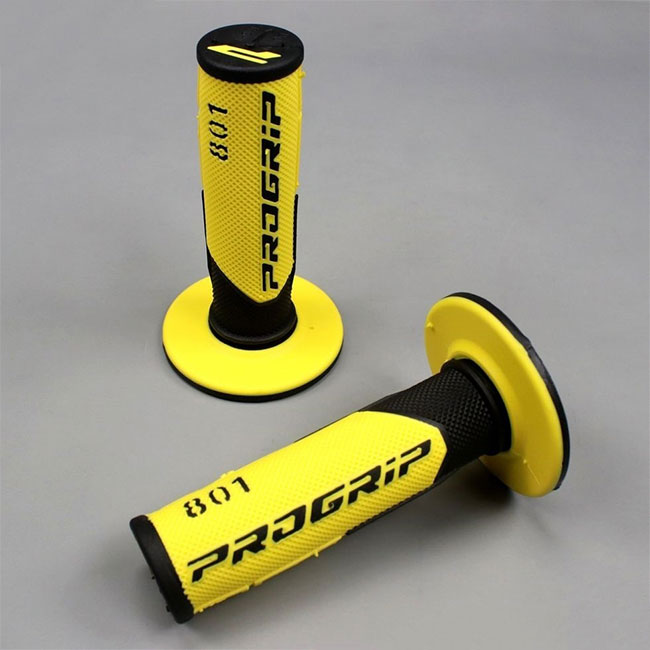 Gel MX grips 115mm black/yellow Progrip [A] - Image 1