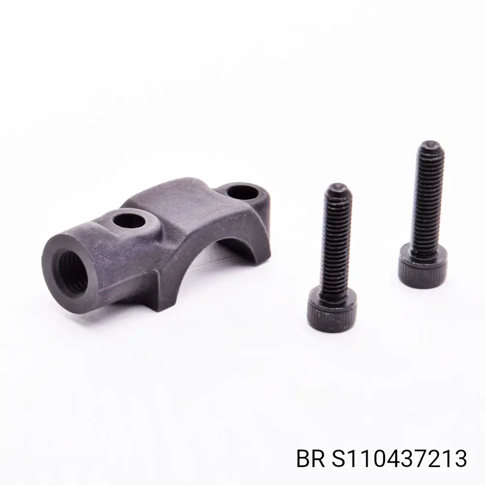 VERTICAL MASTER CYLINDER CLAMP BLACK MIRROR MOUNT 10mm RH THREAD