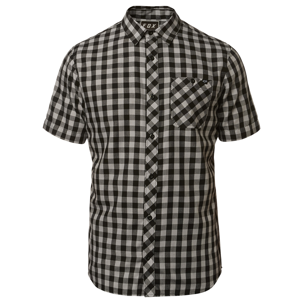 Shirt Fox Troubled Mind Woven Black/Grey - Image 1