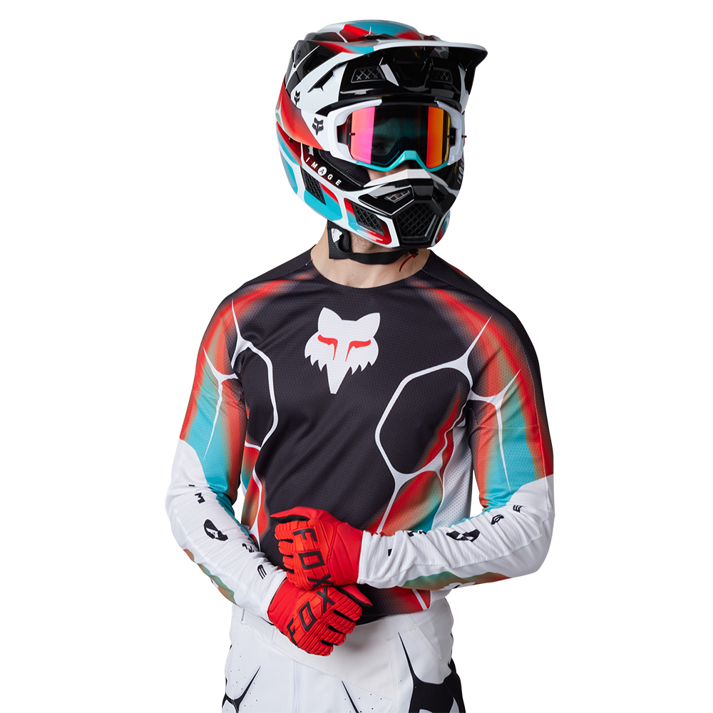 Fox 360 SYZ Motocross Jeresy Black/White - Image 4