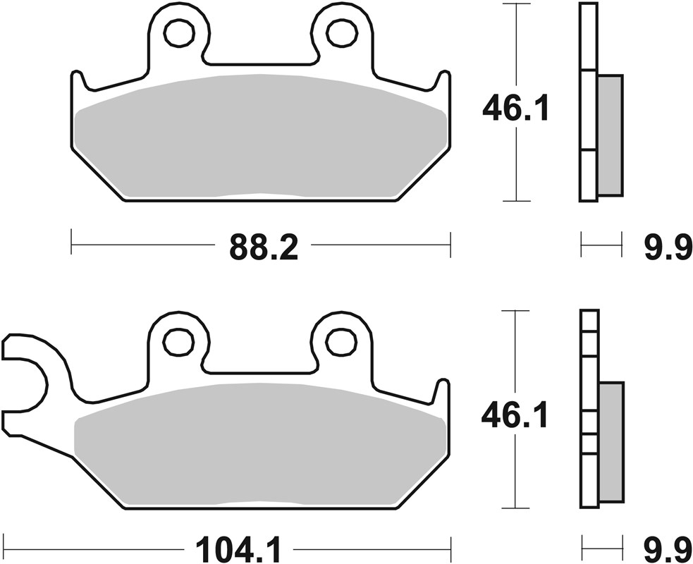SBS 650HS Front Brake Pads - Image 1