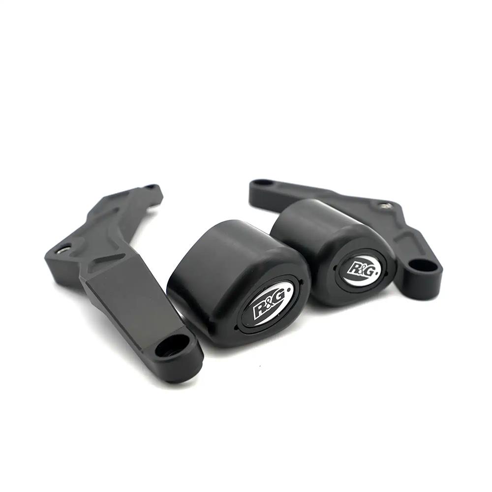 Aero No Cut Crash Protectors Black Triumph Daytona 660 2024- - Image 1