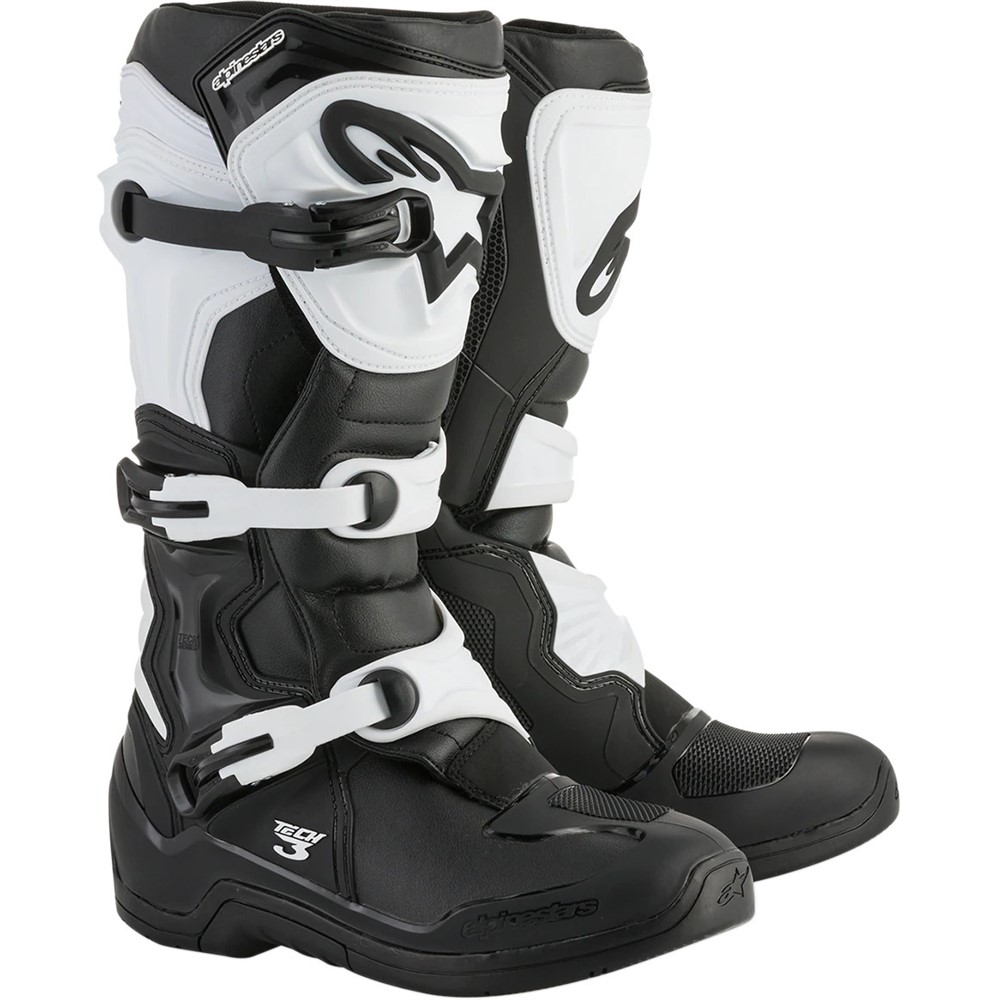 Tech-3 MX Boots Black/White 14 - Image 1