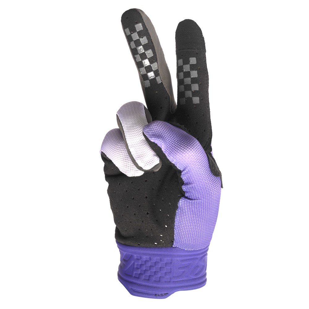 Fasthouse Blitz Fader Motocross Gloves Purple/White - Image 2