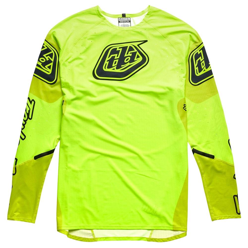 Troy Lee Designs Ultra Sequence Motocross Jersey Flo Yellow - Image 1