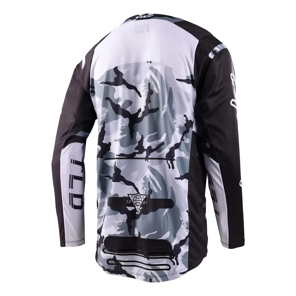 Troy Lee Designs GP Pro Blends Camo Motocross Jersey Black / White