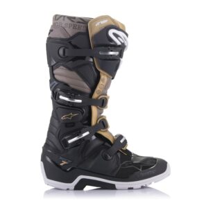 Alpinestars Tech-7 Enduro Drystar Motocross Boots Black/Grey/Gold - Image 4
