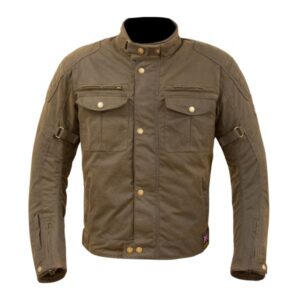 Merlin Barton Wax Cotton Road Jacket Brown - Image 1