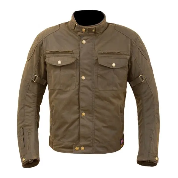 Merlin Barton Wax Cotton Road Jacket Brown