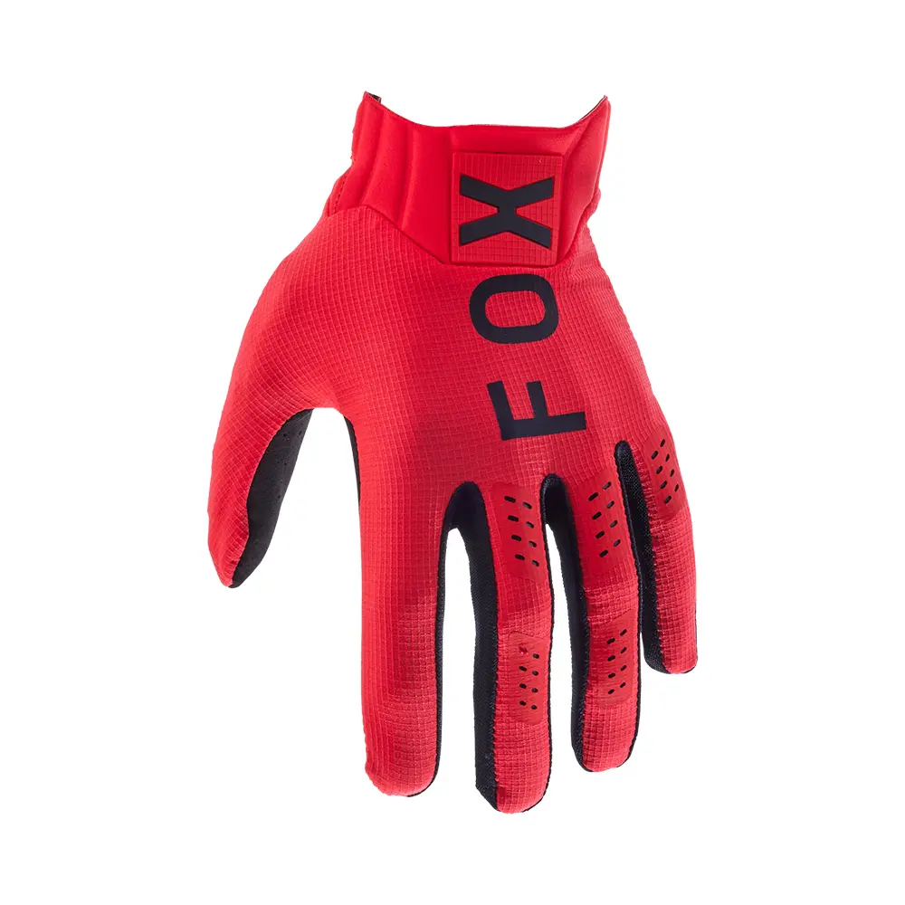 Fox Flexair Motocross Gloves Flo Red