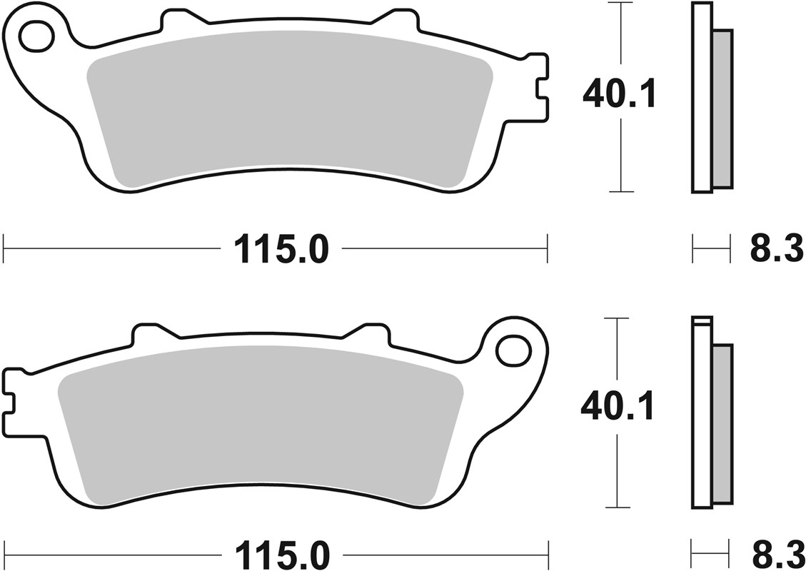 SBS 735HS Front Brake Pads - Image 1