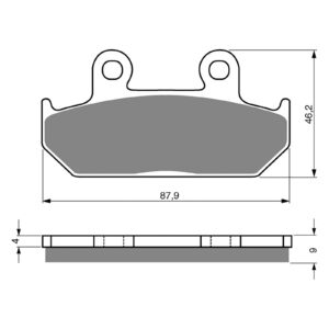 BRAKE PADS GOLDFREN SINTERED SPORTS GF024 - S3 ( PH41 ) - Image 1