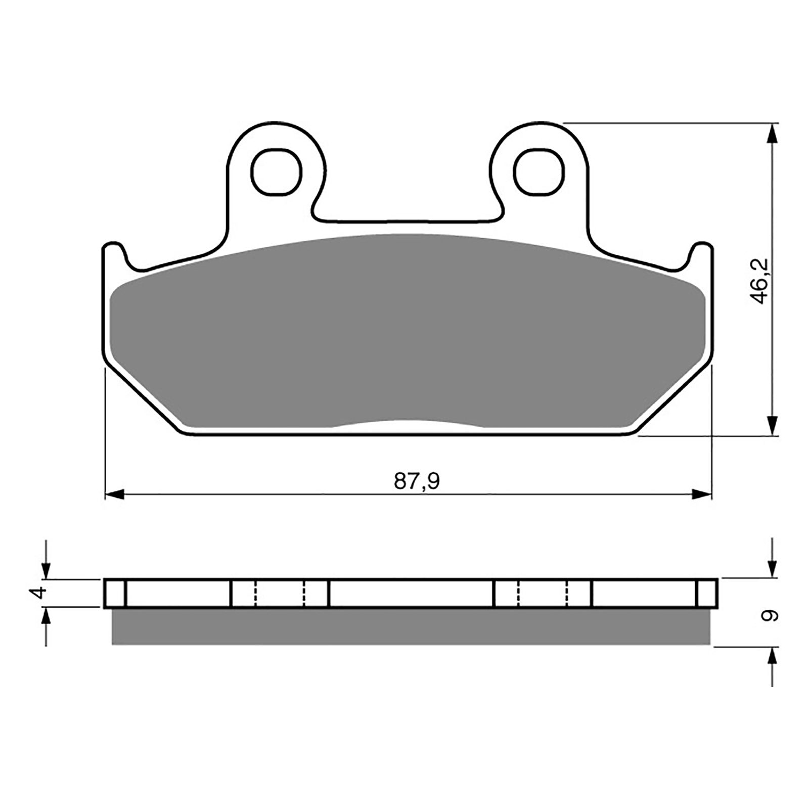 BRAKE PADS GOLDFREN SINTERED SPORTS GF024 - S3 ( PH41 ) - Image 1