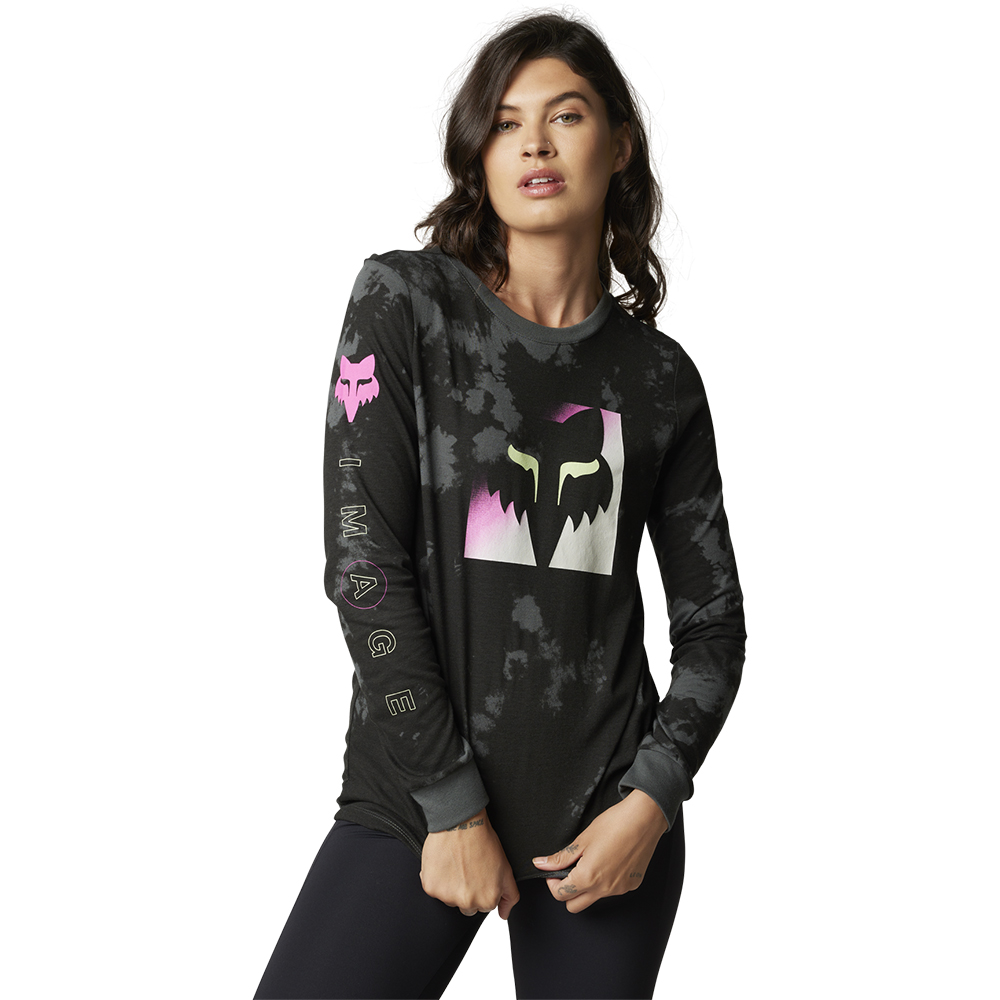 Fox Womens Detonate LS Tee Black - Image 2