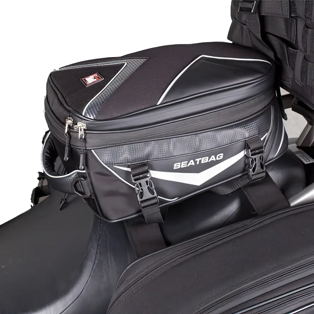 Motodry Platium Rear Seat Bag 27L Expandable Black