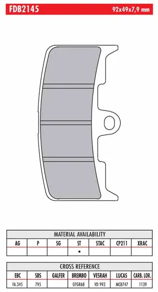 FERODO BRAKE BPADS