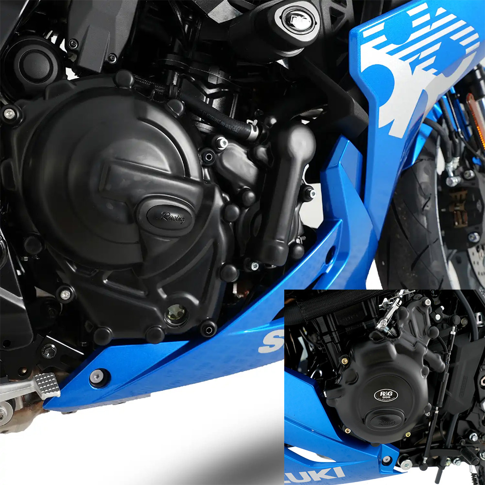 R&G Engine Case Cover Kit (3pc) Suzuki V-Strom 800 DE / RE 23--GSX-8R 24-- GSX-8TT 25- & GSX-8T 25- - Image 1