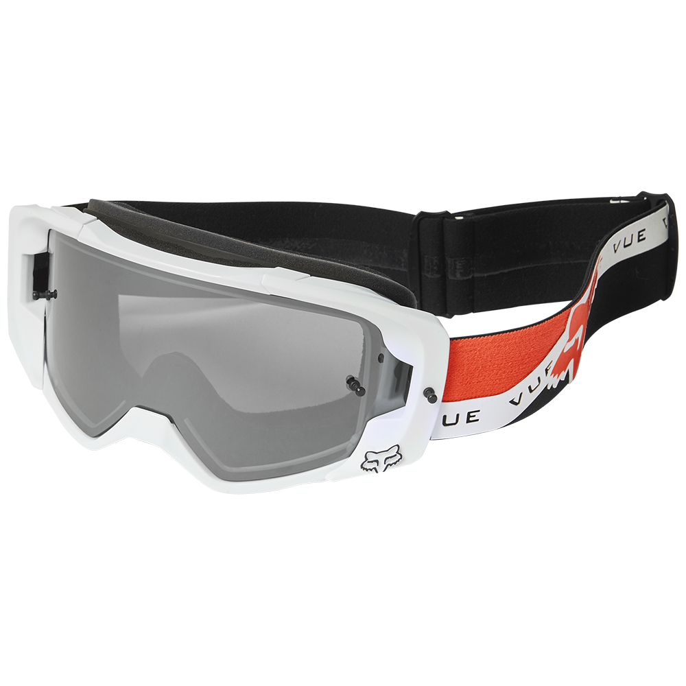 Fox Vue Dvide SPark Motocross Goggles Black/White/Orange - Image 1