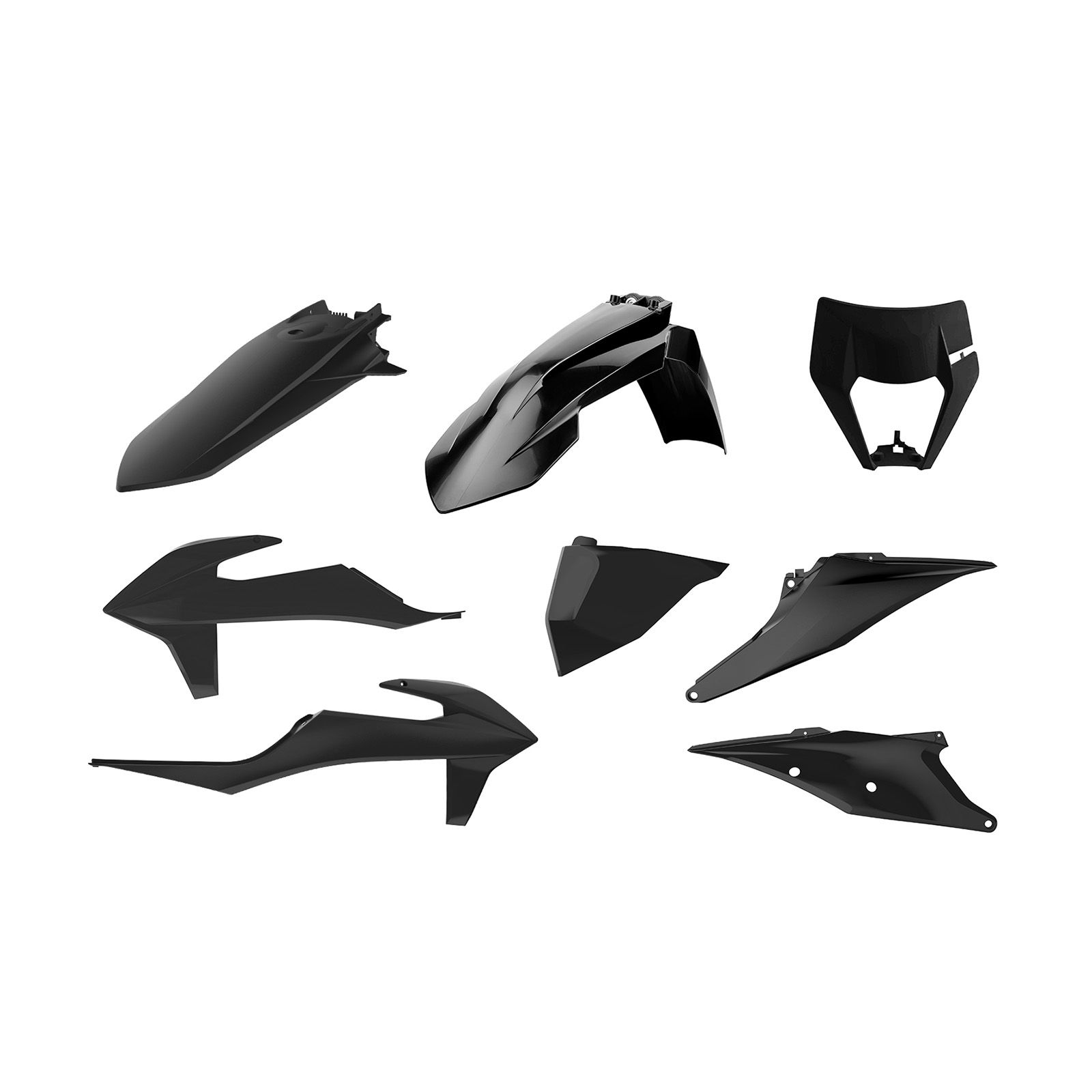 POLISPORT ENDURO KIT KTM EXC/EXC-F (20->) 20-21 BLACK - Image 1
