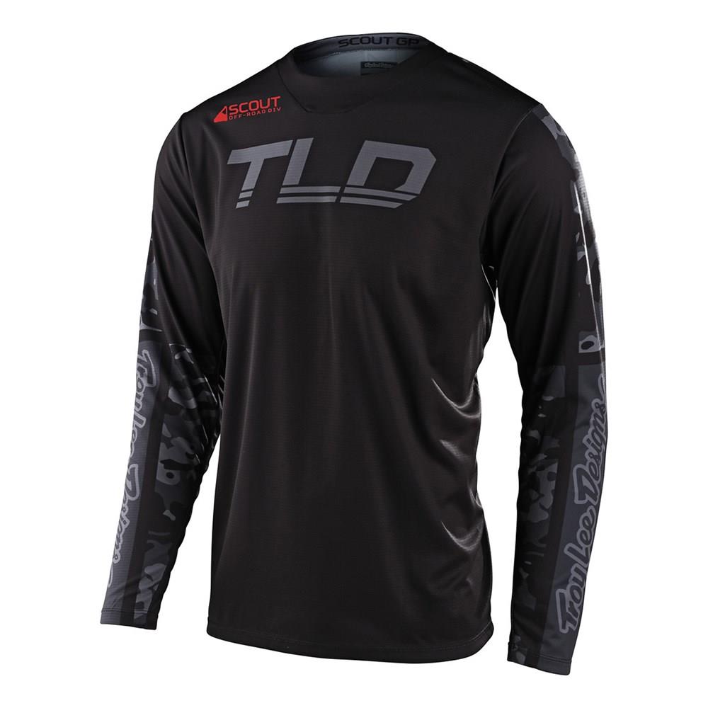 Troy Lee Designs Scout GP Recon Motocross Jersey Camo Black - Image 2