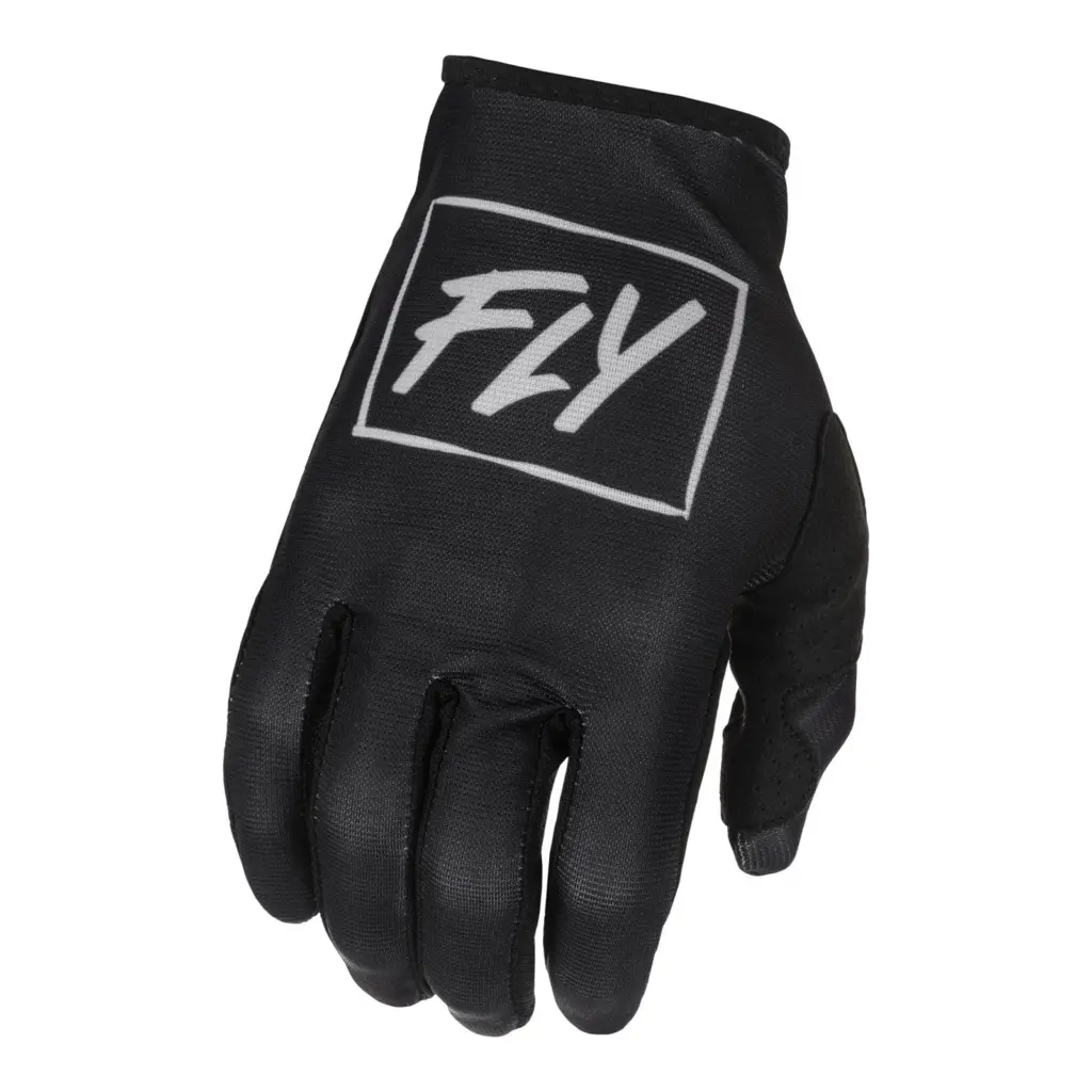 Fly Lite Hydrogen Black/Grey Motocross Gloves