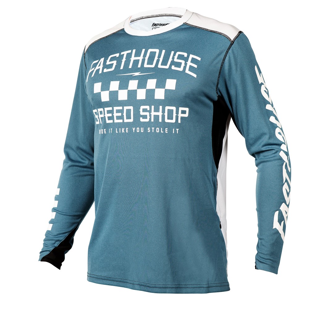 Fasthouse Alloy Roam Long Sleeve Jersey Heather Slate - Image 1